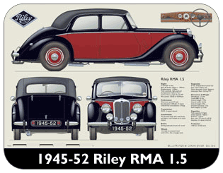 Riley RMA 1945-52 Place Mat, Medium